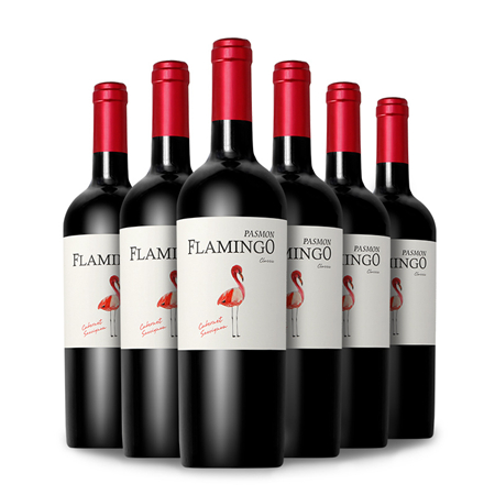 帕斯蒙火烈鸟（pasmon flamingo）【原瓶原装】智利进口红酒 火烈鸟 赤霞珠干红葡萄酒750ml 6支丨整箱装